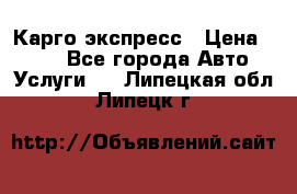 Карго экспресс › Цена ­ 100 - Все города Авто » Услуги   . Липецкая обл.,Липецк г.